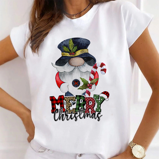 Tricou Dama Merry Christmas Gnome