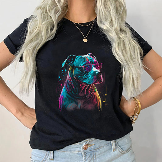 Tricou Dama Negru Pitbull