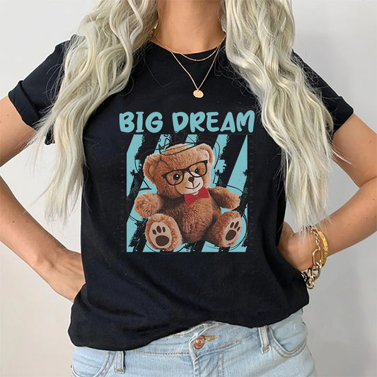 Tricou Dama Negru Big Dream