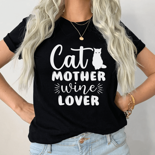 Tricou Dama Negru Cat Mother