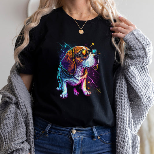 Tricou Dama Negru Beagle