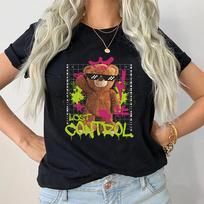 Tricou Dama Negru Lost Control