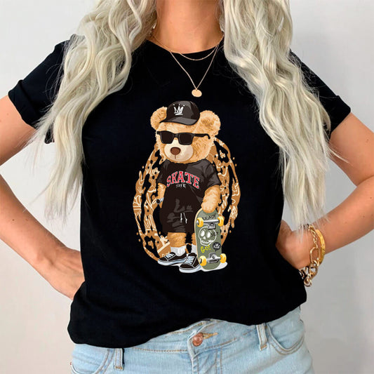 Tricou Dama Negru King of skate