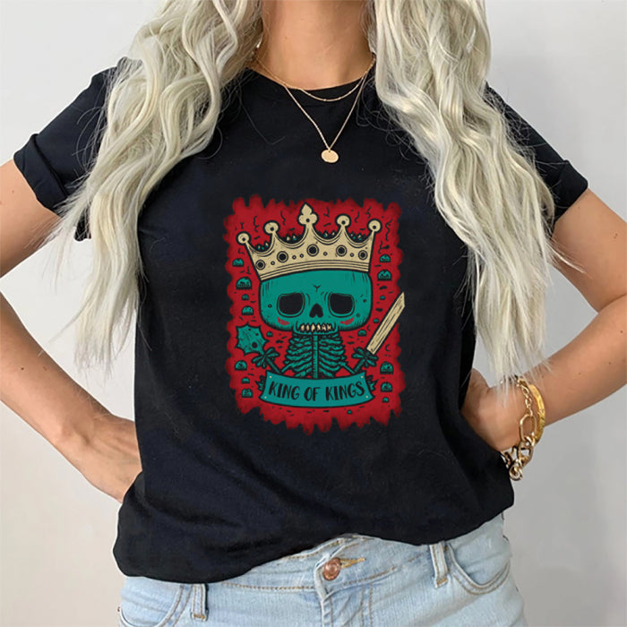 Tricou Dama Negru Kings