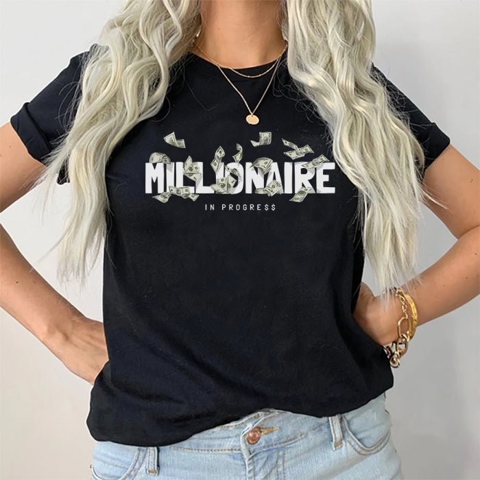 Tricou Dama Negru Millionaire