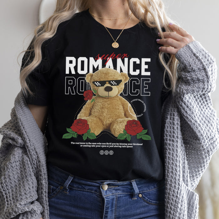 Tricou Dama Negru Romance