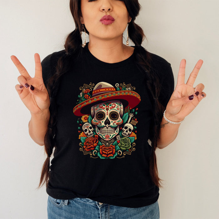 Tricou Dama Negru Los Muertos Vivientes