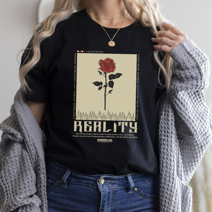 Tricou Dama Negru Reality