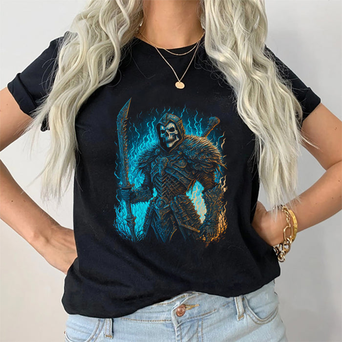 Tricou Dama Negru Death Warrior