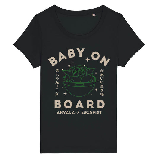 Tricou Dama Negru Baby On Board